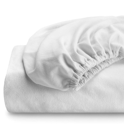 target white fitted sheet