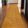 HomeRoots 10' Yellow Abstract Runner Rug - 2 of 4