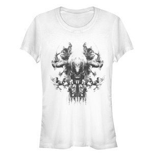 Juniors Womens Marvel Avengers: Endgame Thanos Inkblot Test T-Shirt - 1 of 3