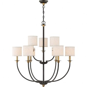 Quoizel Lighting Audley 9 - Light Chandelier in  Old Bronze - 1 of 3