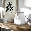 Modern Decorative Vase with Rope Accent Pottery Woven Jute - Casual Home Decor for Living Room Office Bedroom Display - 16" White - 2 of 4