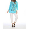 Women's Serenade Mineral Washed Contrast Cotton Tunic - Jess & Jane - 2 of 2