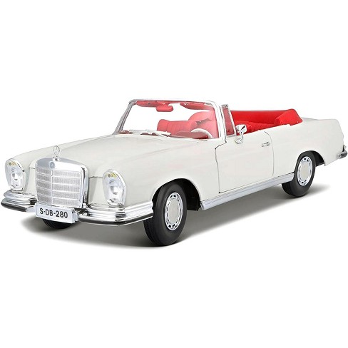 1967 Mercedes Benz 280 Se Cabriolet Cream With Red Interior 1/18