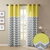 MAYEERTY Chevron Printed Room Darkening Grommet Top Panel Pair - 2 of 4