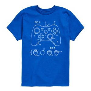 Boys' - Instant Message - Game Controller Rendering Short Sleeve Graphic T-Shirt - 1 of 4