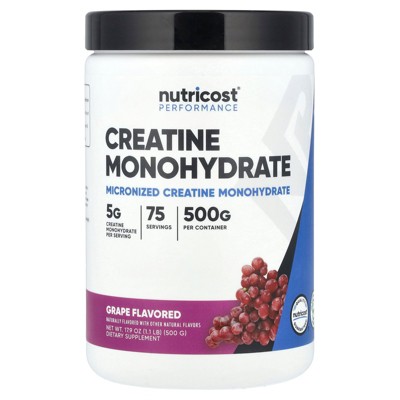 Nutricost Performance, Creatine Monohydrate, Grape, 1.1 lb (500 g)
