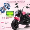 12V Kids Ride on Motorcycle,3-Wheel Kids Toddler Electric Motorcycle w/Training Wheels - 2 of 4