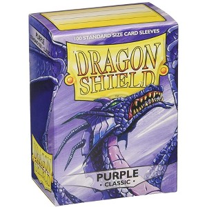 Dragon Shield ART10009 Classic Standard Size Sleeves 100pk-Purple - 1 of 2