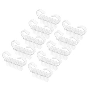Unique Bargains Durable Horn Nail Cleaning Brush Small 10 Pcs - 1 of 4