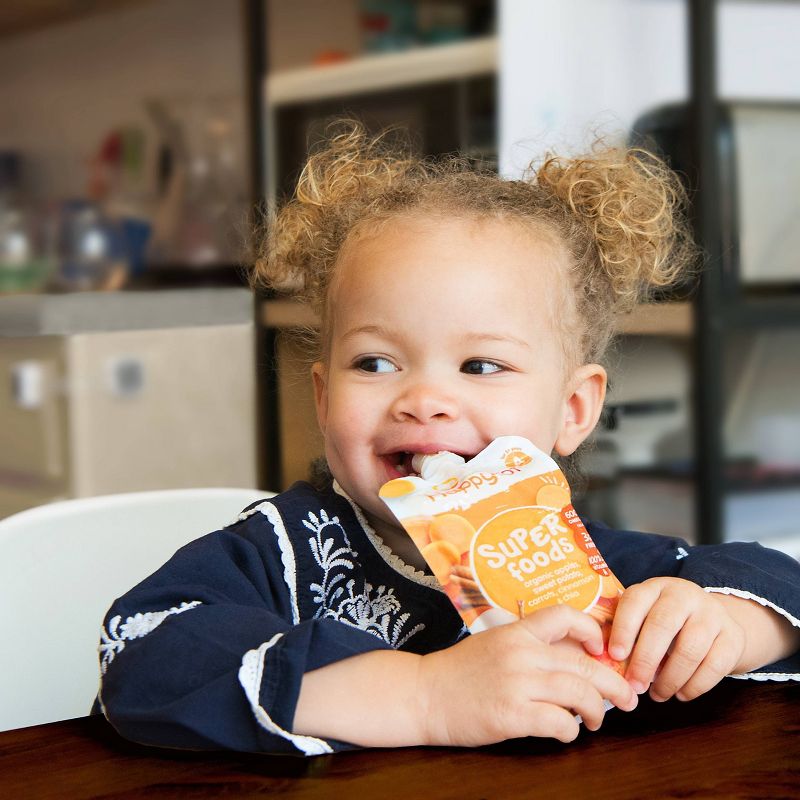 HappyTot Super Foods Organic Apples Sweet Potato Carrots & Cinnamon with Super Chia Baby Food Pouch - (Select Count), 3 of 6