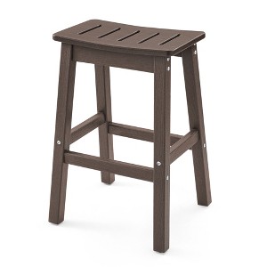 Arceso Outdoor Bar Stools , 25 Inch HDPE Counter Height Bar Stools, All Weather Resistant Patio Bar Stools for Balcony, Backyard - 1 of 4