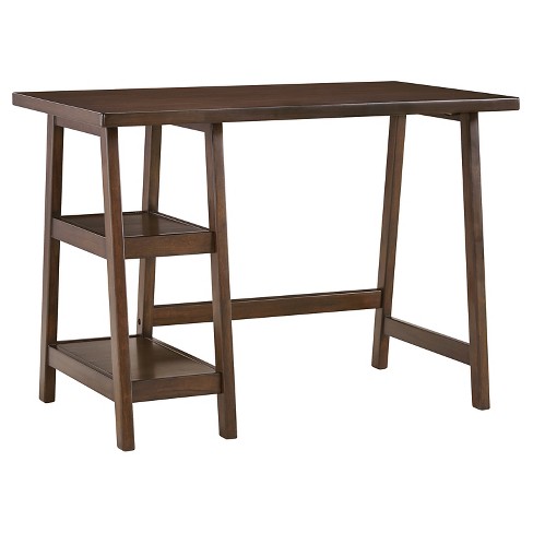 Lewis Home Office Small Desk Medium Brown Signature Design By