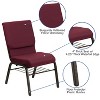 Emma and Oliver 18.5"W Church/Reception Guest Chair with Book Rack - 3 of 4