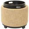 Chelsea Round Tray Ottoman - HUD8232 - Safavieh Couture - 2 of 4
