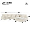 NicBex Modern 128" Chenille Sectional Sofa Modular U Shape Sofa Couch with Ottoman and Cup Holders for Living Room Apartment - 2 of 4