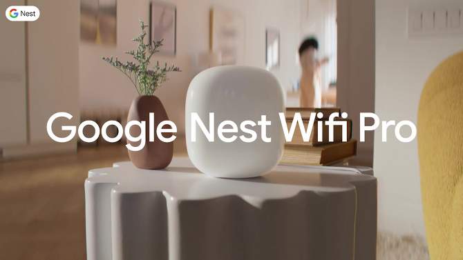 Google Nest Wifi Pro - 2pk (Wi-Fi 6E)  - Snow, 2 of 10, play video