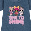 - LOL Surprise! - Time to Shine Graphic Short Sleeve Fleece Dress - 2 of 4