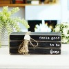 VIP Wood 7.5 in. Black Faux Book Feels Good to Be Home - 3 of 4
