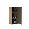 NicBex Chic Striped Wall Mounted Bathroom Cabinet,Floating Storage Cabinet with 3 Shelves,Elegant Cabinet for Bathroom,Bedroom&Living Room - 3 of 4