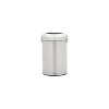 Rubbermaid Refine Stainless Steel Indoor Trash Can with Open Lid 16 Gallon Silver (2147550) - image 2 of 3