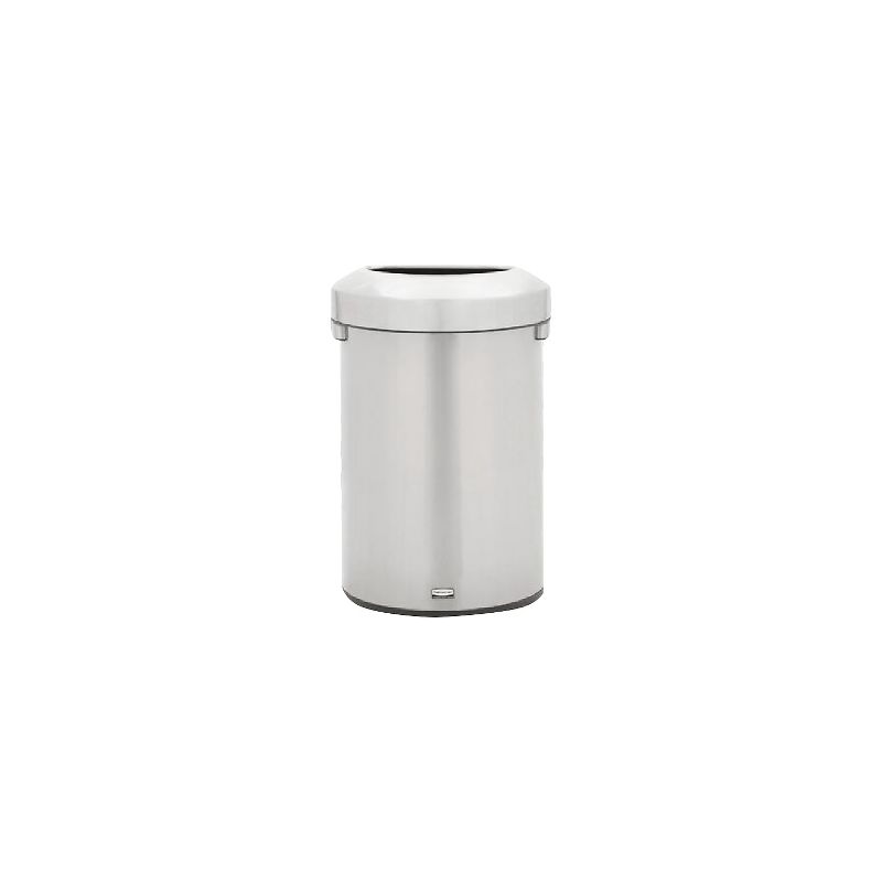 Rubbermaid Refine Stainless Steel Indoor Trash Can with Open Lid 16 Gallon Silver (2147550), 2 of 4