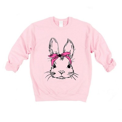 Simply Sage Market Women's Graphic Sweatshirt Bunny With Bandana