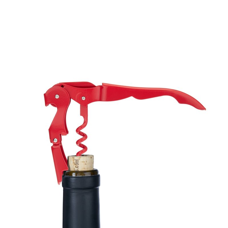 True TrueTap Double Hinged Waiter’s Corkscrew, Red Wine Bottle Opener with Foil Cutter, Wine Key, 4 of 8