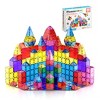 PICASSO-TILES Magnetic Tiles, STEM Building Blocks Toy for Kids, 100pcs - 2 of 4