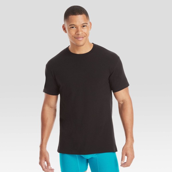 Paquete de 3 camisetas interiores de cuello redondo para hombre Hanes Premium 4
