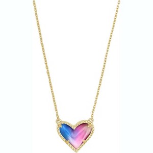 Heart Pendant Necklace Adjustable Chain Length Fashion Jewelry for Women - 1 of 4