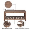 47" Modern Coffee Table with Storage Shelf, Farmhouse Rectangle Living Room Center Table for Small Spaces, Easy Assembly - 3 of 4