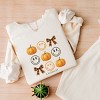 Simply Sage Market S.W.Smiley Pumpkin Coquette Chart Lightweight Garment Dyed Sweatshirt - 3 of 4