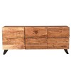 Acacia Wood 3 Doors Live Edge Sideboard - Timbergirl - 2 of 4