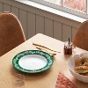 10.625" Stoneware Dinner Plate Green Leaf - Threshold™ - 2 of 3