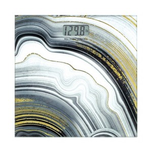 Digital Glass Body Scale Gold - Bath Bliss: Precision Bathroom Scale, Adult Health & Weight Management Tool - 1 of 4