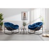 NicBex Rocking Chair Outdoor Rattan Glider Rocker Chair Accent Chair Reading Chair Comfy Chair for Front Porch, Living Room, Patio, Garden - 3 of 4