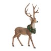 Holiday Standing Deer Figurine with Wreath Accent (Set of 2) - 3 of 3