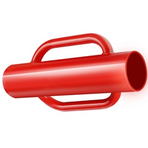 VEVOR Fence Post Driver with Handles, 2.7 in Inner Diameter T Post Pole Pounder, 14LB Heavy Duty Carbon Steel Hand Post Rammer, Red - 1 of 4