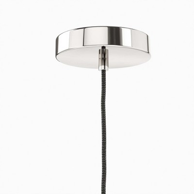 Starlight 72" White Polished Nickel Glass LED Pendant Light