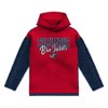 NHL Columbus Blue Jackets Girls' Faux Fur Long Sleeve Hooded Sweatshirt - 2 of 3