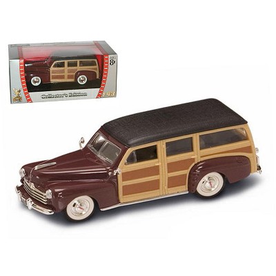 1948 Ford Woody Burgundy 1/43 Diecast Model Car by Road Signature