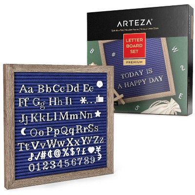 Arteza Letter Board Set, Soft Blue Felt, 10"x10" (ARTZ-9415)