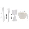 Unique Bargains Lightweight Facial Mask Brush Kit White 1 Set - 4 of 4