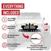 AMERICAN MODIFIED Empire Grille 07-18 Jeep Wrangler JK, White Black Front Grill w/ Amber LED Lights, Durable ABS Hood Insert for Off-Road Style - 4 of 4