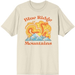Adventure Society Blue Ridge Mountains Men's Natural T-Shirt - 1 of 3