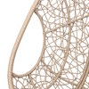Grungis Modern Swing Chair Outdoor,Heavy-Duty Iron Hanging Chair with Wicker Weave,New Comming PE wicker Swing for Bedroom,Garden Yard - 4 of 4