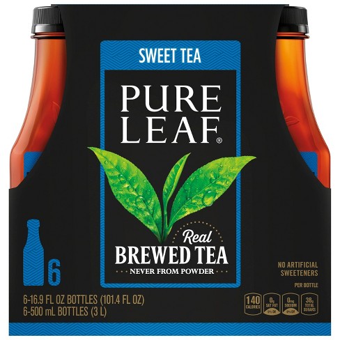 Pure Leaf Iced Tea, Sweetened, Real Brewed Black Tea, Lemon, 18.5 fl oz (Pack of 12)