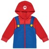 SUPER MARIO Nintendo Luigi Zip Up Cosplay Pajama Coverall Toddler - 2 of 4