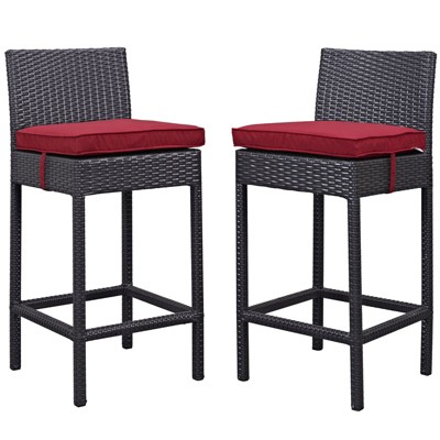 Modway Lift Bar Stool Outdoor Patio Set of 2
