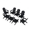 WestinTrends Tuscany HIPS Outdoor Patio Folding Adirondack Chair (Set of 8) - 3 of 4